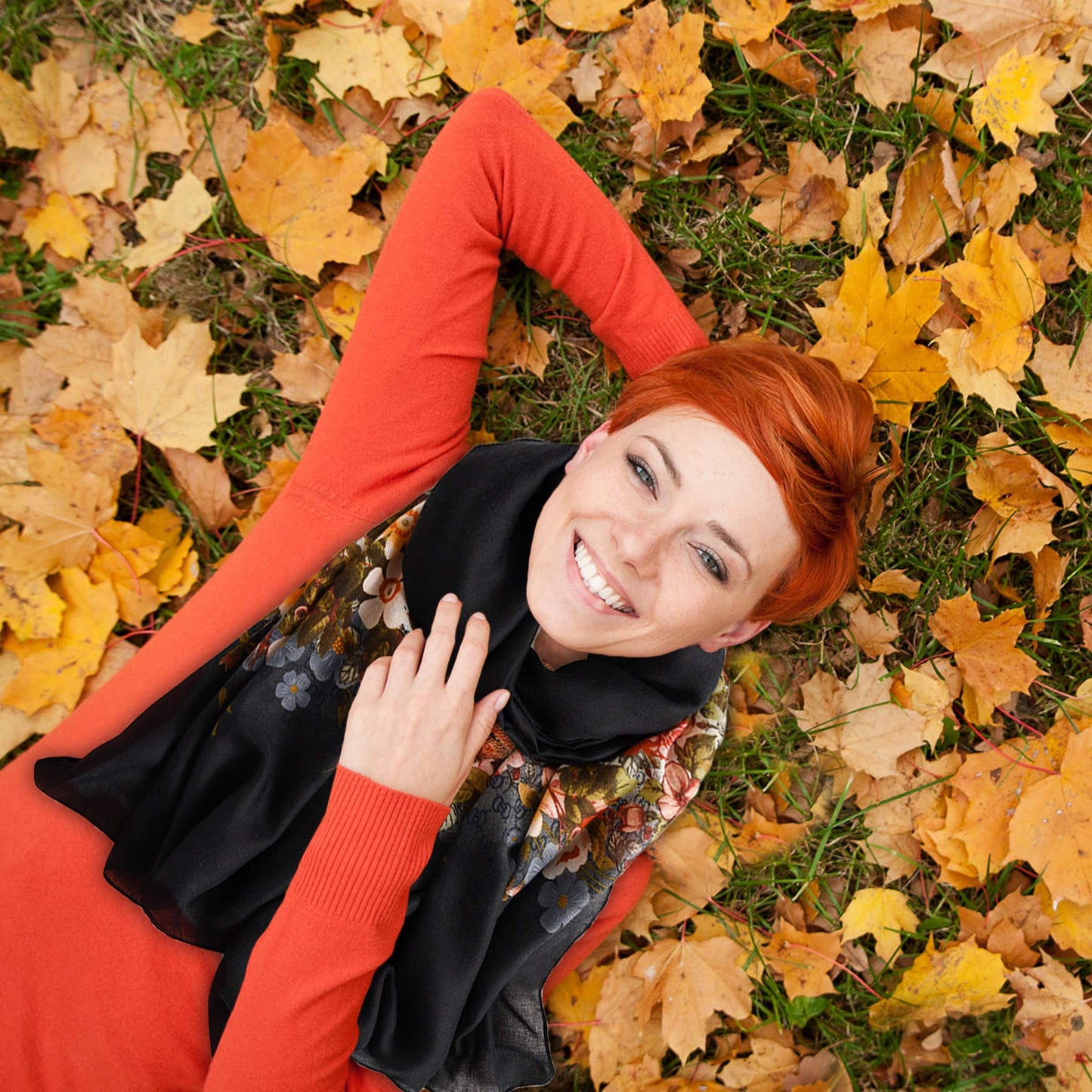 Boss Accessories Winter Scarfs for Women Beautiful Floral Design Scarf Long light Scarf Fashion Scarves Head Scarf for Women